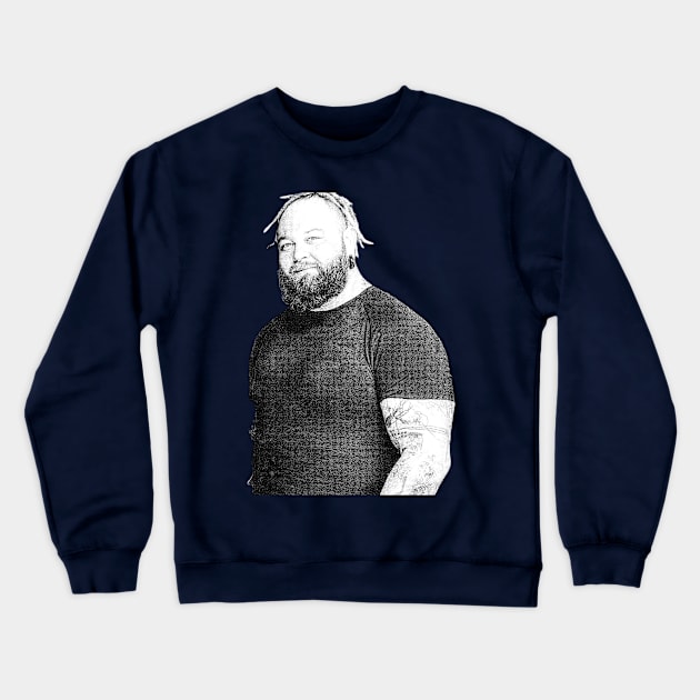 Bray wyatt Halftone Crewneck Sweatshirt by Resdis Materials